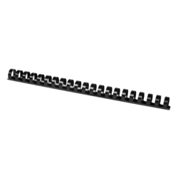 Q-CONNECT Spiralbinderücken Plastik - A4, 18 mm/165 Blatt, schwarz, 50 Stück