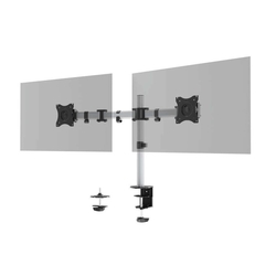 DURABLE Monitor Halterung SELECT für 2 Monitore, Tischbefestigung