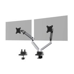 DURABLE Monitor Halterung SELECT PLUS mit Arm für 2 Monitore, Tischbefestigung