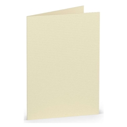 RÖSSLER Briefkarte Paperado - A7, 220 g/qm, doppelt, hoch, chamois gerippt