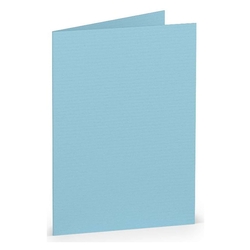 RÖSSLER Briefkarte Paperado - A7, 220 g/qm, doppelt, hoch, aqua gerippt