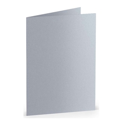 RÖSSLER Briefkarte Paperado - A7, 250 g/qm, doppelt, hoch, marble white metallic