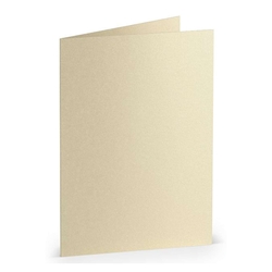 RÖSSLER Briefkarte Paperado - A7, 250 g/qm, doppelt, hoch, candle light metallic