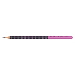 FABER CASTELL Bleistift Grip 2001 HB Two Tone, schwarz/pink