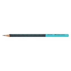 FABER CASTELL Bleistift Grip 2001 HB Two Tone, schwarz/türkis