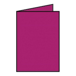 RÖSSLER Briefkarte Paperado - A6, 220 g/qm, doppelt, hoch, amarena gerippt
