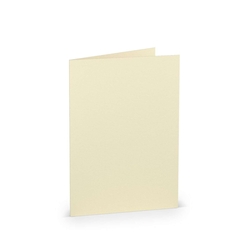 RÖSSLER Briefkarte Paperado - B6, 220 g/qm, doppelt, hoch, chamois gerippt