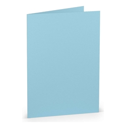 RÖSSLER Briefkarte Paperado - B6, 220 g/qm, doppelt, hoch, aqua gerippt