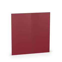 RÖSSLER Briefkarte Paperado - DL, 220 g/qm, doppelt, hoch, planliegend, rosso gerippt