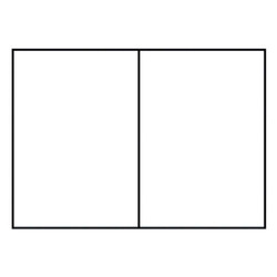 RÖSSLER Briefkarte Paperado - A6, 220 g/qm, doppelt, hoch, planliegend, weiß gerippt