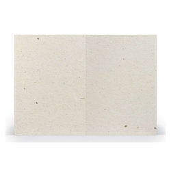 RÖSSLER Briefkarte Paperado - A6, 240 g/qm, doppelt, hoch, planliegend, terra vanilla
