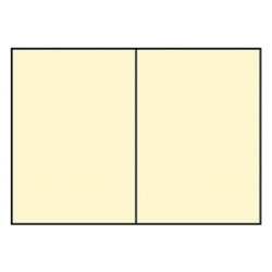 RÖSSLER Briefkarte Paperado - B6, 220 g/qm, doppelt, hoch, planliegend, chamois gerippt