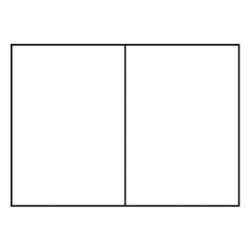 RÖSSLER Briefkarte Paperado - B6, 220 g/qm, doppelt, hoch, planliegend, weiß gerippt