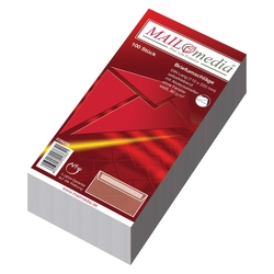 MAILMEDIA Briefhülle - DL, weiß, haftklebend, Innendruck, 80 g/qm, 100 Stück