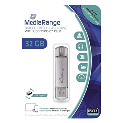 MEDIARANGE USB Stick 3.1 Kombo-Speicherstick, mit USB Type-C Stecker - 32 GB