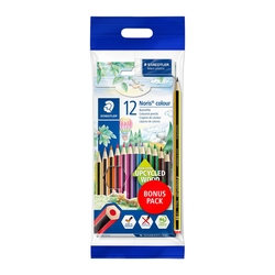 STAEDTLER Farbstift Noris® Promotion Set - 12 Farbstifte + Radierer und Bleistift