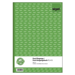 SIGEL Post-Eingangs-/Ausgangsbuch - A4, beidseitig bedruckt, 50 Blatt