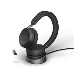 JABRA Headset Evolve2 75 MS Stereo - inkl. Basisstation Black, USB-A