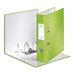 LEITZ 1005 Qualitäts-Ordner WOW - A4, breit, Schlitz, grün