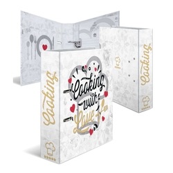 HERMA Kochrezeptordner Cooking with love - A4, inkl. 10-tlg. Register