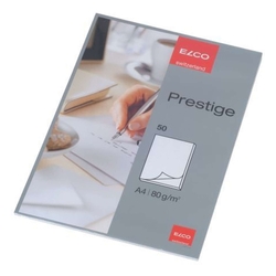 ELCO Schreibblock Prestige - DIN A4, blanko, weiß, 50 Blatt