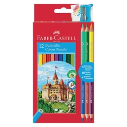 FABER CASTELL Farbstifte ECO + 3 Bicolor sortiert
