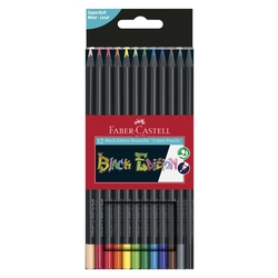 FABER CASTELL Black Edition Buntstift - 12er Etui