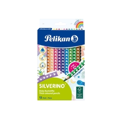 PELIKAN Farbstifte SILVERINO - dick, 12er Pack