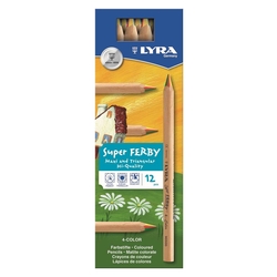 LYRA Farbstifte Super Ferby 4-Color - 12er Kartonetui, vierfarbige Mine