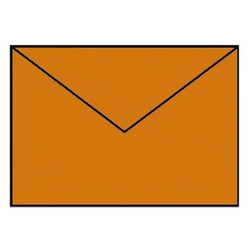 RÖSSLER Briefhülle Paperado - C6, 100 g/qm, orange gerippt, Seidenfutter