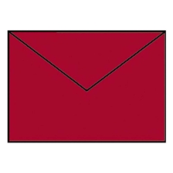 RÖSSLER Briefhülle Paperado - C6, 100 g/qm, rot gerippt, Seidenfutter