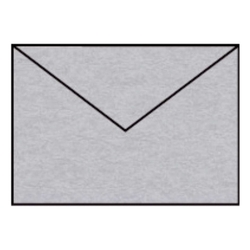 RÖSSLER Briefhülle Paperado - C6, 120 g/qm, silber metallic