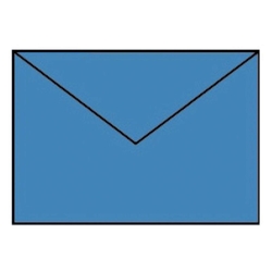 RÖSSLER Briefhülle Paperado - C6, 100 g/qm, stahlblau gerippt, Seidenfutter