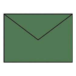 RÖSSLER Briefhülle Paperado - C6, 100 g/qm, tannengrün gerippt, Seidenfutter