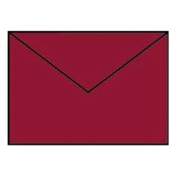RÖSSLER Briefhülle Paperado - C6, 100 g/qm, rosso gerippt, Seidenfutter