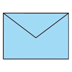 RÖSSLER Briefhülle Paperado - C6, 100 g/qm, aqua gerippt, Seidenfutter