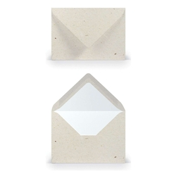 RÖSSLER Briefhülle Paperado - C6, 100 g/qm, terra vanilla, Seidenfutter