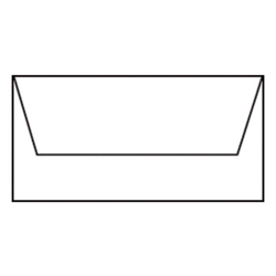 RÖSSLER Briefhülle Paperado - DL, 100 g/qm, weiß gerippt, Seidenfutter