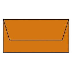 RÖSSLER Briefhülle Paperado - DL, 100 g/qm, orange gerippt, Seidenfutter