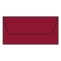 RÖSSLER Briefhülle Paperado - DL, 100 g/qm, rosso gerippt, Seidenfutter