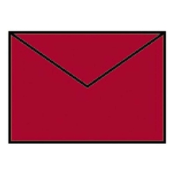 RÖSSLER Briefhülle Paperado - C7, 100 g/qm, rot gerippt, Seidenfutter
