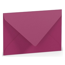 RÖSSLER Briefhülle Paperado - C7, 100 g/qm, amarena gerippt, Seidenfutter