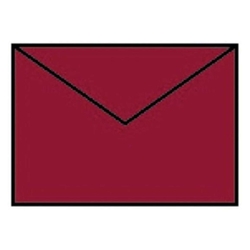RÖSSLER Briefhülle Paperado - C7, 100 g/qm, rosso gerippt, Seidenfutter