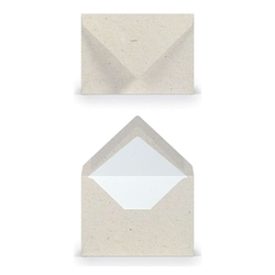 RÖSSLER Briefhülle Paperado - C7, 100 g/qm, terra vanilla, Seidenfutter