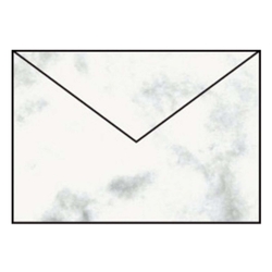 RÖSSLER Briefhülle Paperado - C5, 100 g/qm, grau marmora, Seidenfutter