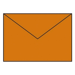 RÖSSLER Briefhülle Paperado - C5, 100 g/qm, orange gerippt, Seidenfutter