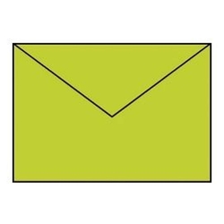 RÖSSLER Briefhülle Paperado - C5, 100 g/qm, maigrün gerippt, Seidenfutter