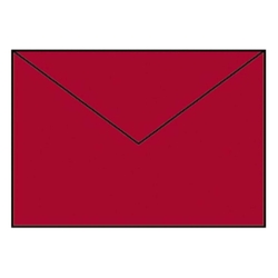 RÖSSLER Briefhülle Paperado - C5, 100 g/qm, rot gerippt, Seidenfutter
