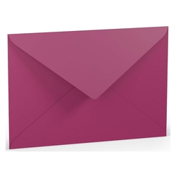 RÖSSLER Briefhülle Paperado - C5, 100 g/qm, amarena gerippt, Seidenfutter