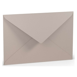 RÖSSLER Briefhülle Paperado - C5, 100 g/qm, taupe gerippt, Seidenfutter